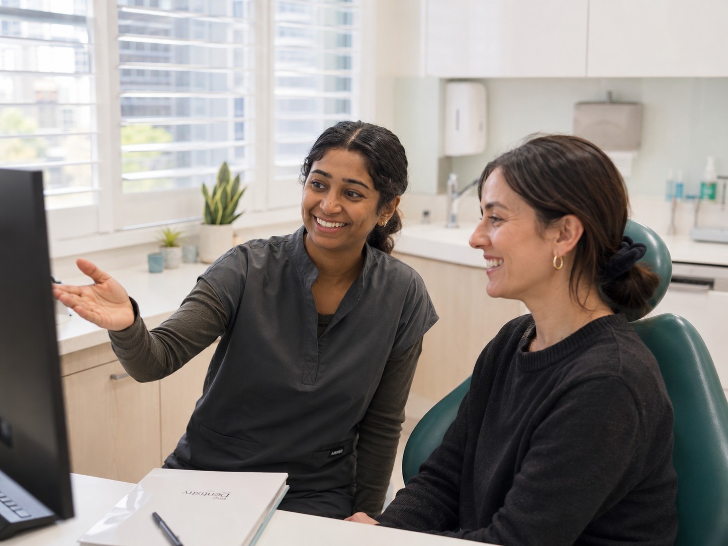 Calm dental consultation at The Dentistry