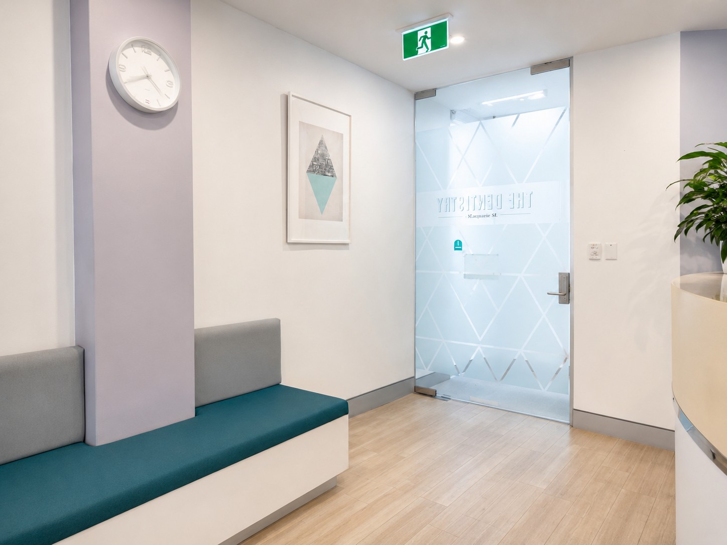 Waiting area and entrance at The Dentistry